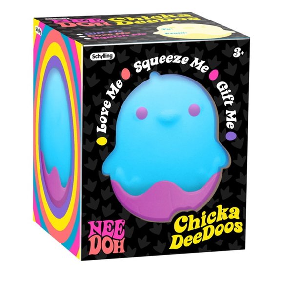 NeeDoh ChickaDeeDoos Stress Squeeze Toys Complete Gift Set Party Bundle - 3 Pack - Picture 5 of 7